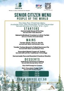 The Senior Citizen Menu at The Farmers Boy Inn, Gloucestershire